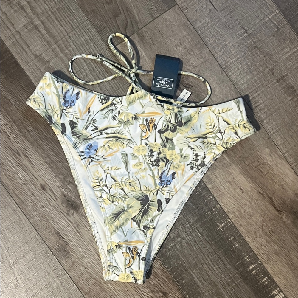 Abercrombie Floral High-Waisted Bikini Bottom